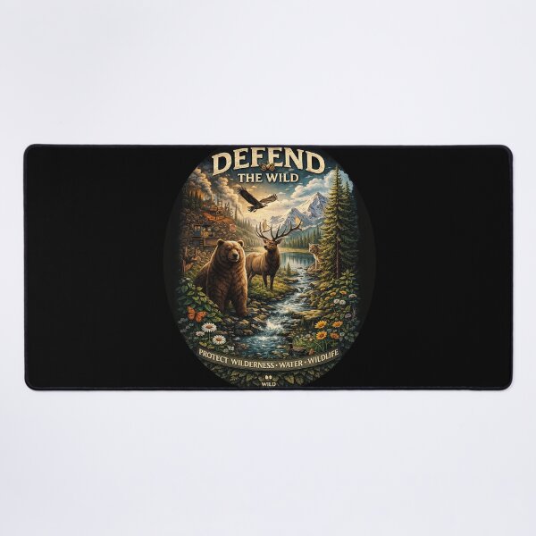 Item preview, DEFEND THE WILD, PROTECT WILDERNESS, WILDLIFE. designed and sold by raspeed.
