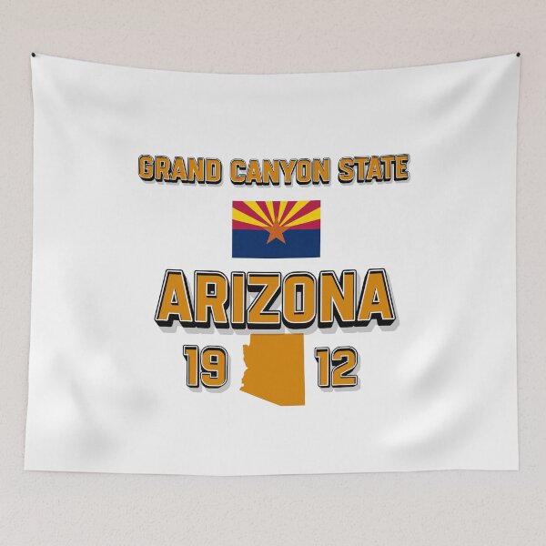 Item preview, Grand Canyon State Motto, Flag and 1912 Date Design designed and sold by QuoteCanvas.TH.