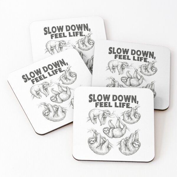 Item preview, Sloth Vintage Tattoo Illustration Slow Down Feel Life designed and sold by MuniraWearify.