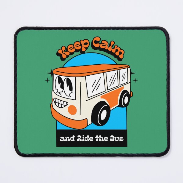 Item preview, Keep Calm and Ride the Bus | Cute Retro Bus Design designed and sold by Homelife3.