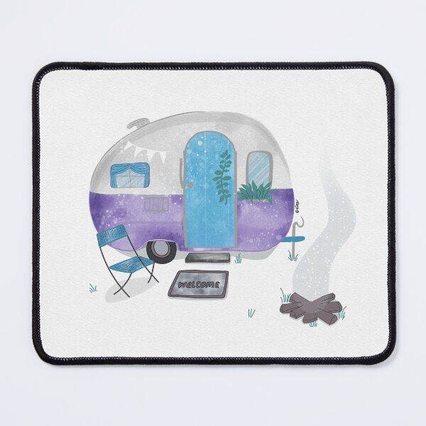 Item preview, Whimsical Camper Van Illustration – Cozy Retro Travel Art designed and sold by spotia.