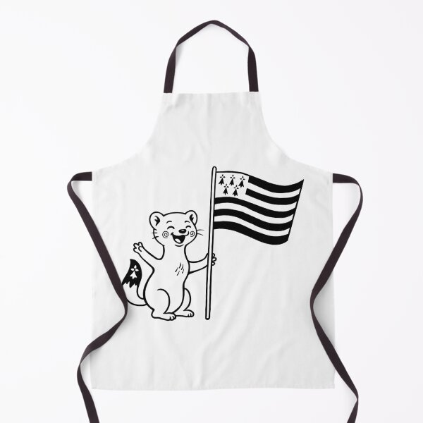 Item preview, Cute Breton Ermine with flag of Brittany designed and sold by 1enchik.