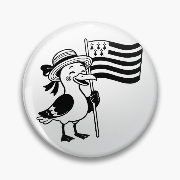 Item preview, Cute Breton Seagull with flag of Brittany designed and sold by 1enchik.