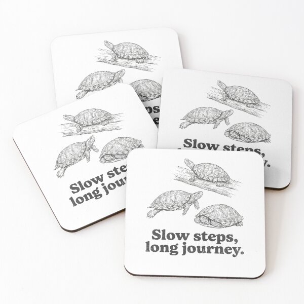 Item preview, Turtle Vintage Tattoo Illustration Slow Steps Long Journey designed and sold by MuniraWearify.