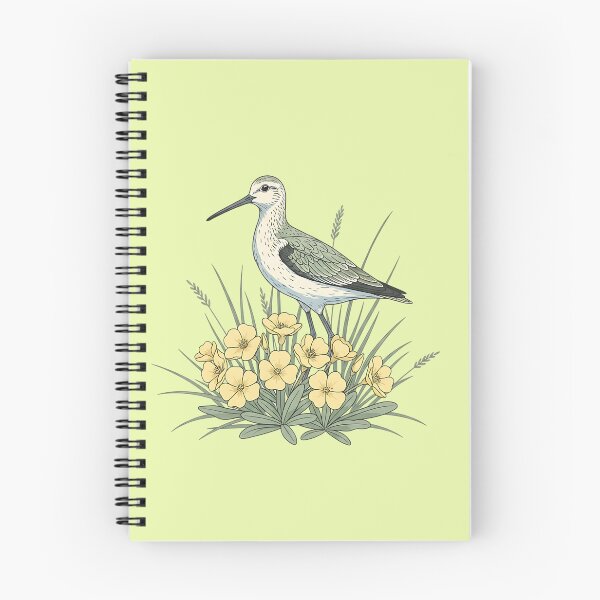 Item preview, Vintage Sandpiper Seaside Floral Design designed and sold by BirdsnStuff.