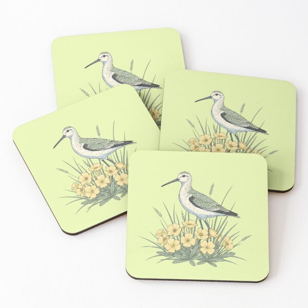Item preview, Vintage Sandpiper Seaside Floral Design designed and sold by BirdsnStuff.
