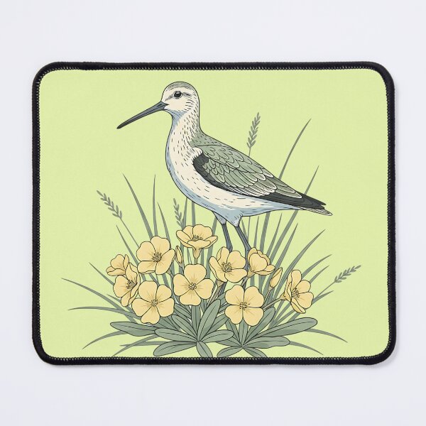 Item preview, Vintage Sandpiper Seaside Floral Design designed and sold by BirdsnStuff.