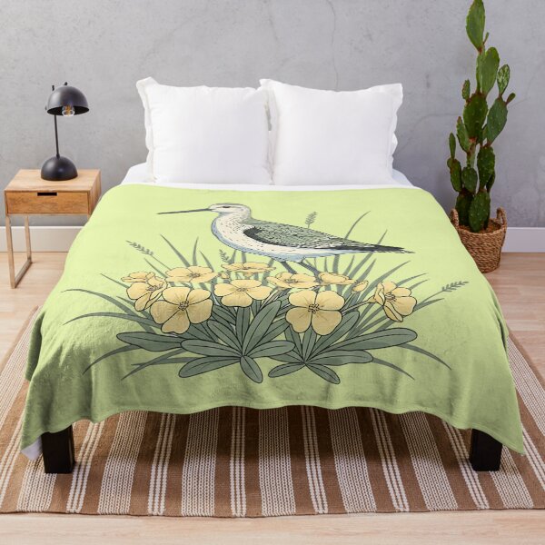 Item preview, Vintage Sandpiper Seaside Floral Design designed and sold by BirdsnStuff.