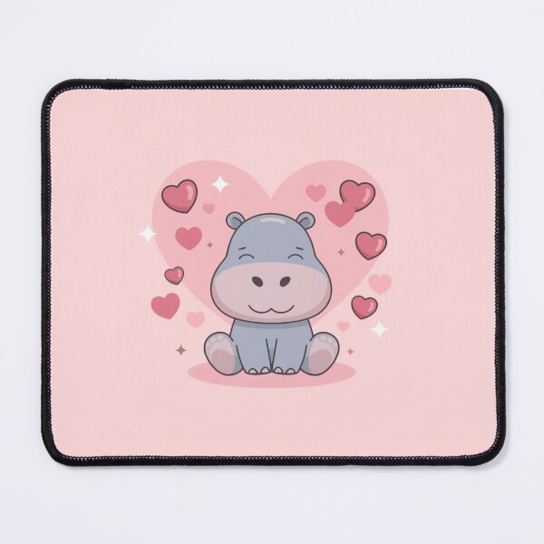 Item preview, Valentine Hippo Art designed and sold by NeatThingLover.