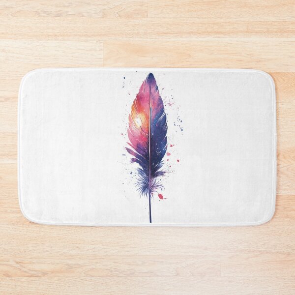 Item preview, Paint-splashed feather designed and sold by anytka.