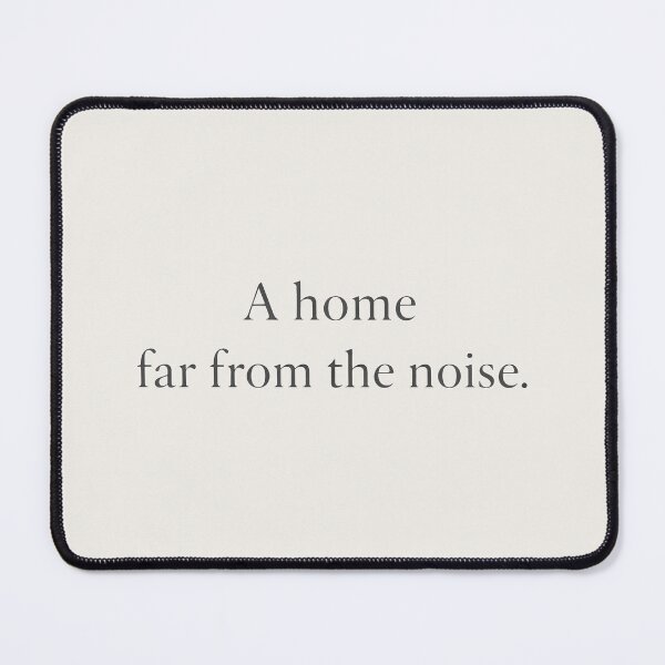 Item preview, A Home Far From the Noise – Minimalist Typography Design designed and sold by Ombrya.
