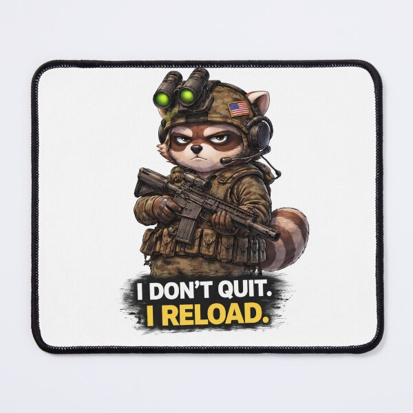 Item preview, Raccoon Commando T-Shirt Design designed and sold by Przemsi40.
