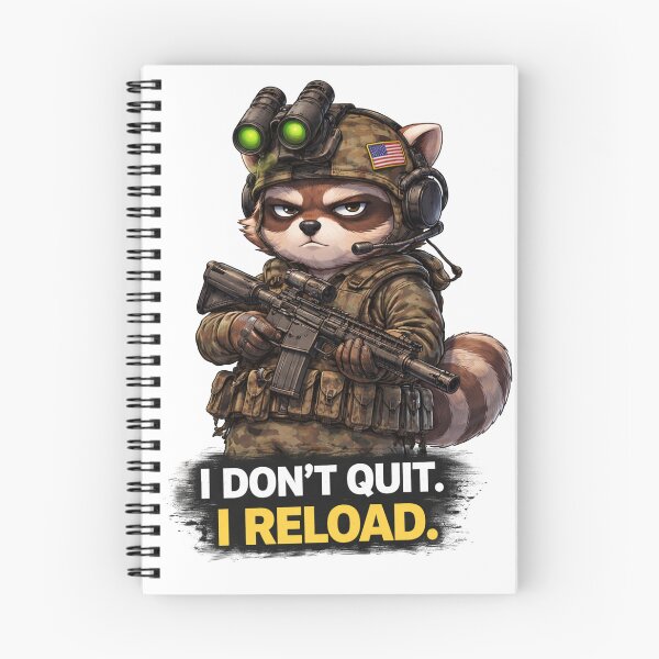 Item preview, Raccoon Commando T-Shirt Design designed and sold by Przemsi40.
