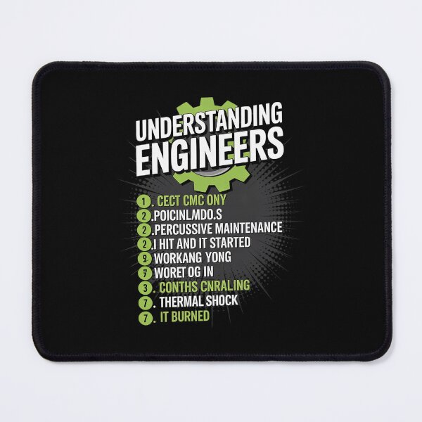 Item preview, Engineer Understanding Engineers Men Black Cotton Blend designed and sold by PowAcademy.