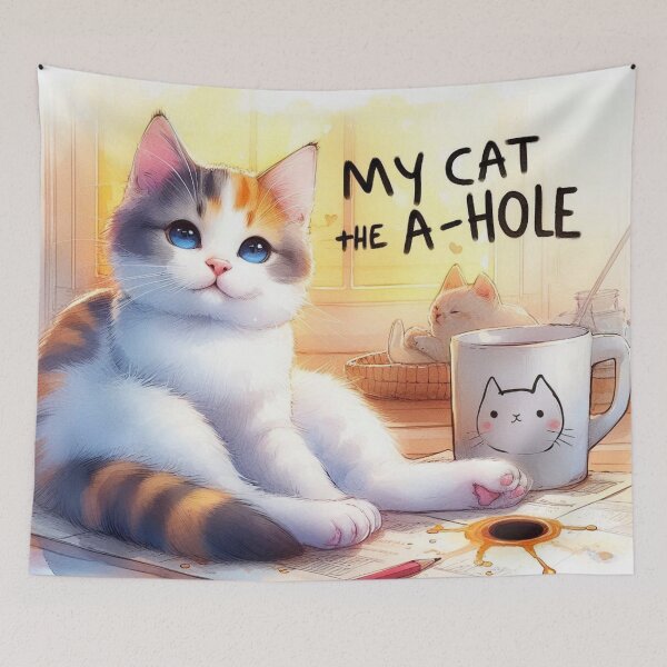 Item preview, The A-Hole Cat designed and sold by TinCatOutPost.