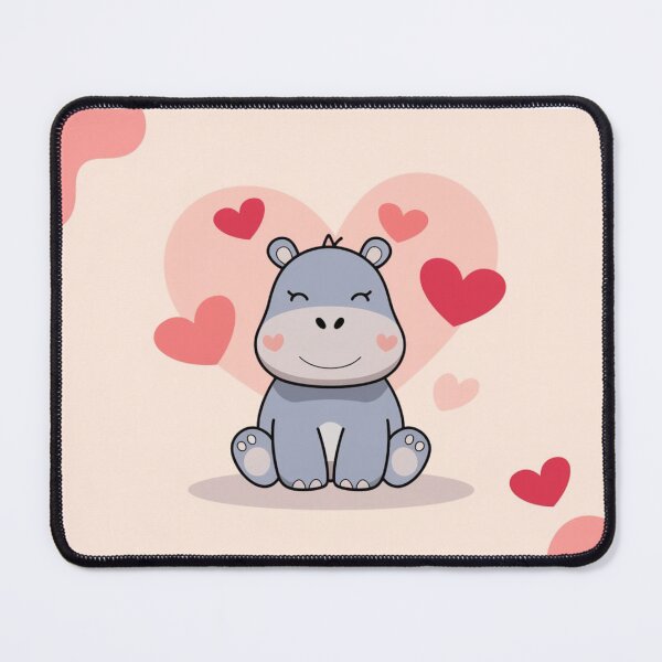 Item preview, Valentine Hippo Design designed and sold by NeatThingLover.