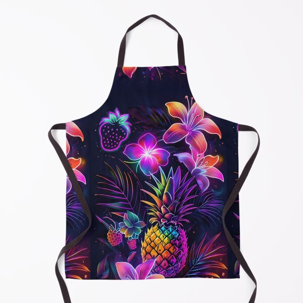 Item preview, Vibrant Neon Pineapple And Flowers designed and sold by NEXTLEVEL318.