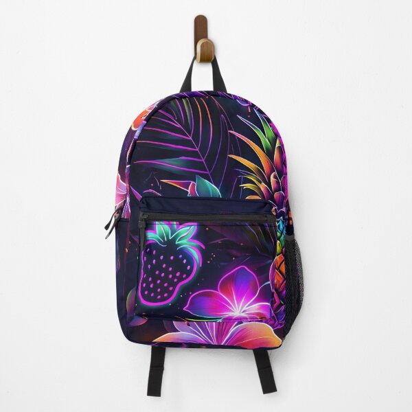 Item preview, Vibrant Neon  Pineapple And Flowers designed and sold by NEXTLEVEL318.