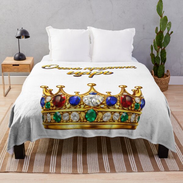 Item preview, Nice to Meet You, King — Royal Crown Design | Luxury Humor Statement Graphic designed and sold by AlexLineArt.