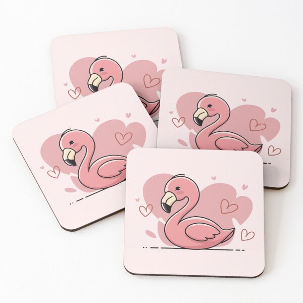 Item preview, Flamingo Love Valentine Art designed and sold by NeatThingLover.