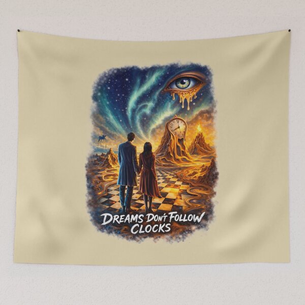 Item preview, Dream don't follow clocks. Woman and Men surreal art designed and sold by Natart1004.