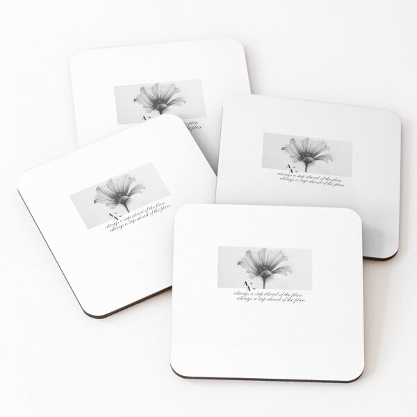 Item preview, Always a step ahead ~ aesthetic minimalist floral quote designed and sold by UNITEDTASTES.