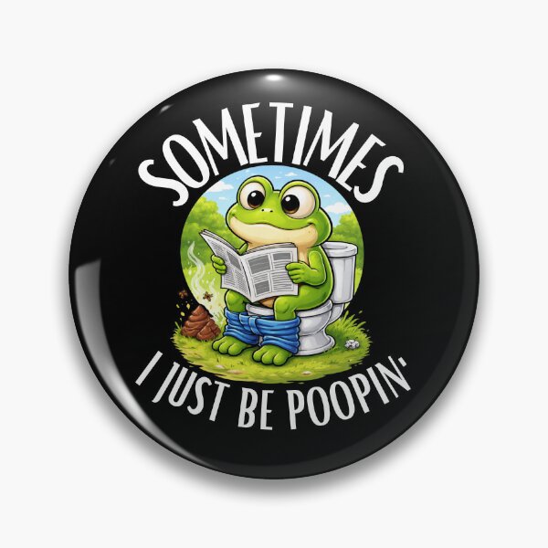 Item preview, Sometimes I Just Be Poopin' Png, Funny Frog Bathroom Humor, Toilet Reading Cartoon Graphic Png, Funny Frog Bathroom Humor, Toilet Joke Gift designed and sold by SARAGOZ.