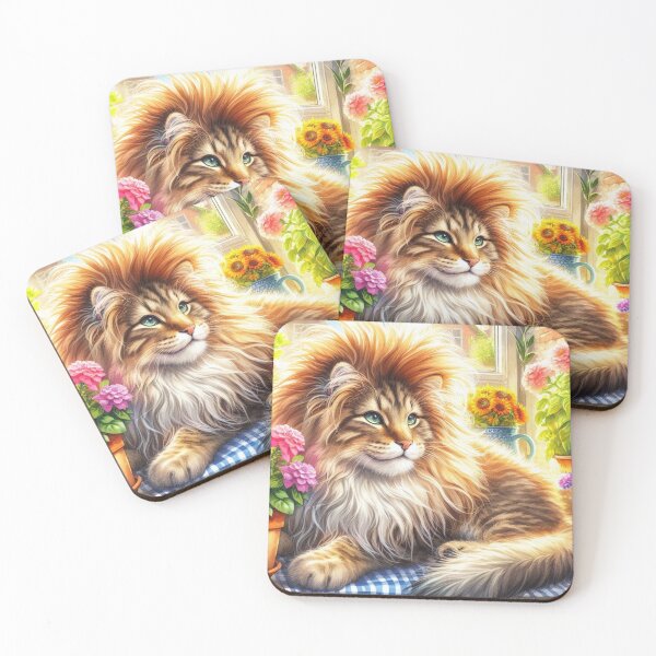 Item preview, Lion Cat designed and sold by TinCatOutPost.