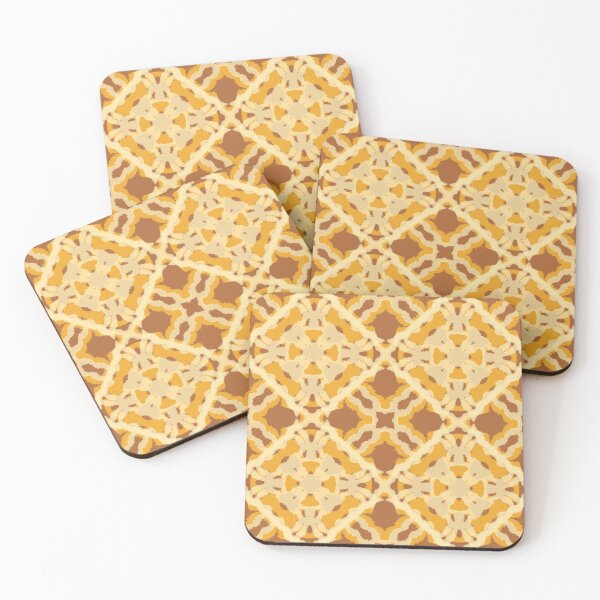 Item preview, Golden Amber Sunburst Ikat designed and sold by Tinaartth .