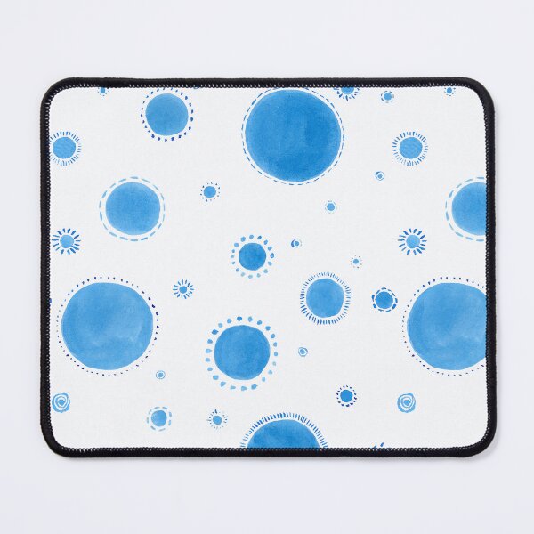 Item preview, Fun and Funky Blue Watercolor Sun Circles  designed and sold by Krystin Shields.