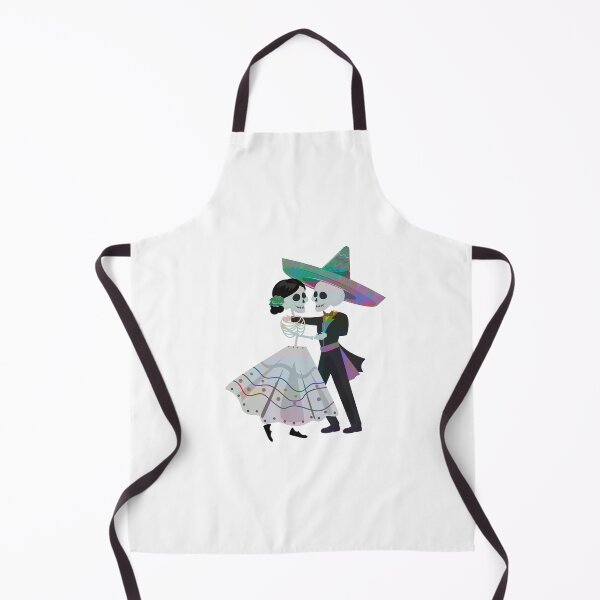 Item preview, Romantic Dancing Skeleton Couple Day of the Dead Art designed and sold by Horrify.