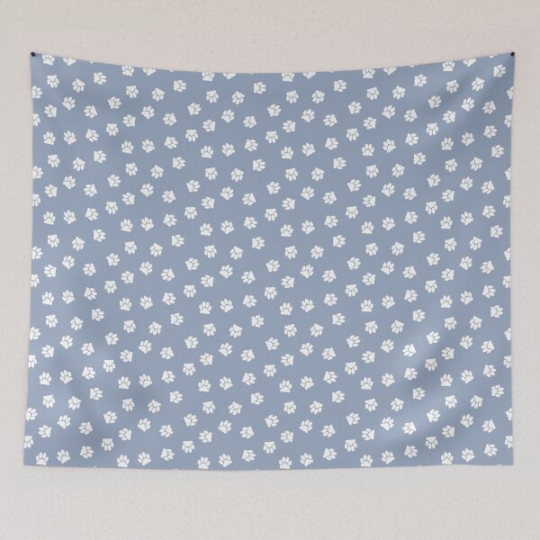 Item preview, Cat paw - Feline Frenzy - Blue designed and sold by Stephanie Fiona Design.