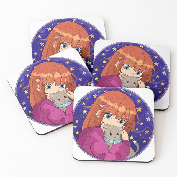 Item preview, Cozy Night Girl And Cat Illustration designed and sold by Silrom.