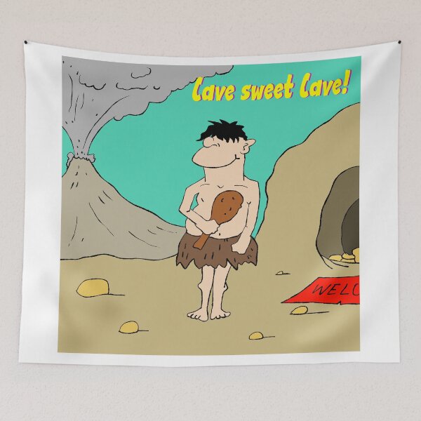 Item preview, Cave sweet Cave. Caveman cartoon designed and sold by Grant Wilson.
