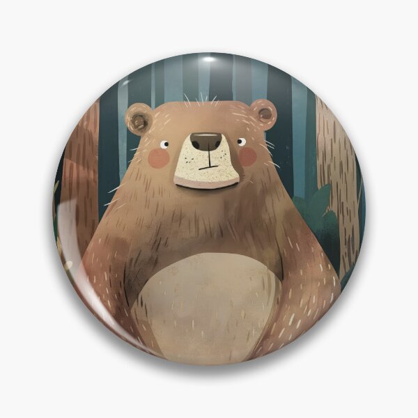 Item preview, Cute Brown Bear - Bieszczady Polish Mountains designed and sold by Thunderg1rl.