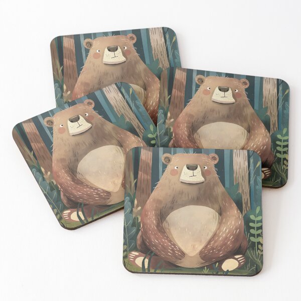 Item preview, Cute Brown Bear - Bieszczady Polish Mountains designed and sold by Thunderg1rl.