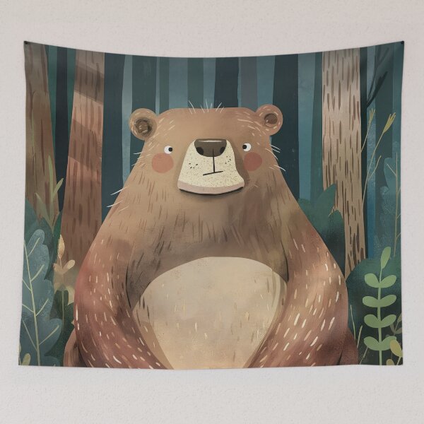 Item preview, Cute Brown Bear - Bieszczady Polish Mountains designed and sold by Thunderg1rl.
