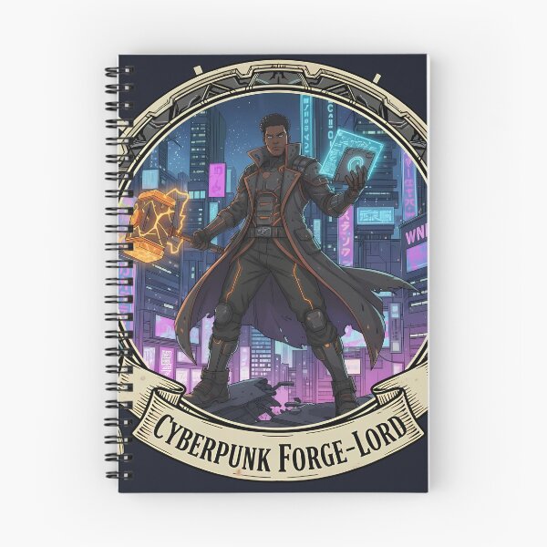Item preview, Cyberpunk Forge-Lord Techno-Shaman Emblem designed and sold by Ekracreatives.