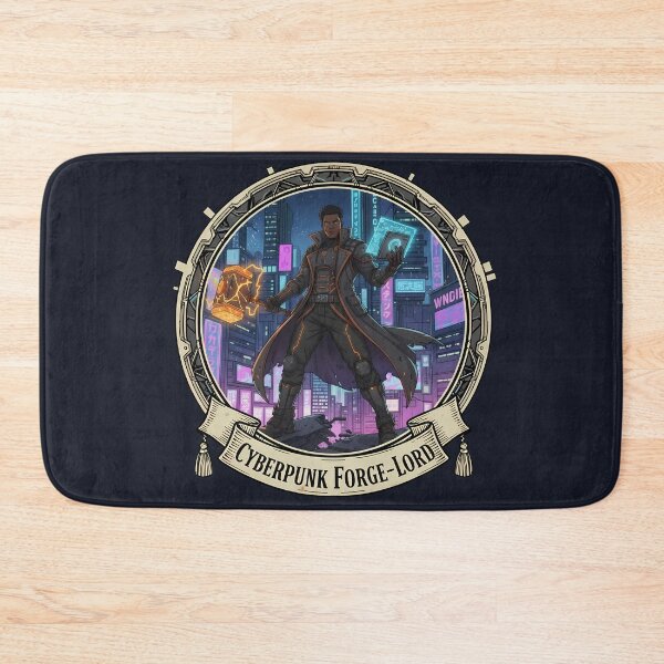Item preview, Cyberpunk Forge-Lord Techno-Shaman Emblem designed and sold by Ekracreatives.
