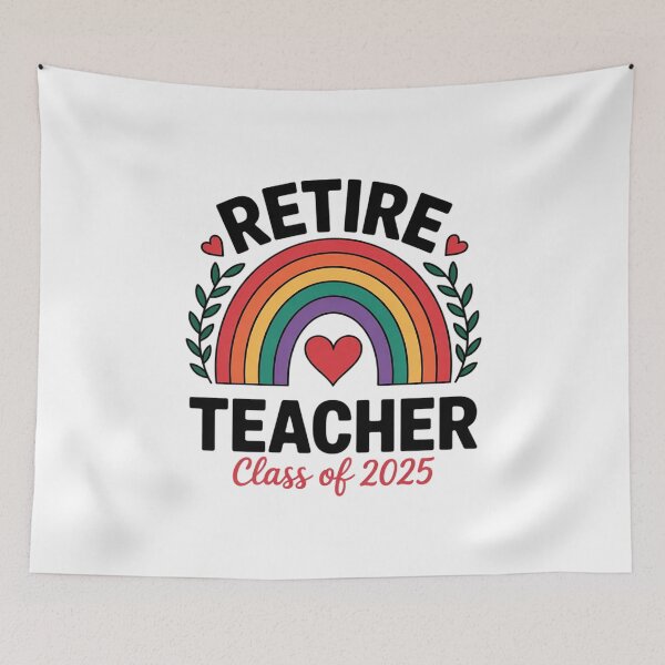 Item preview, Retired Teacher Class of 2025 Rainbow Retirement 2025 designed and sold by CombatTask.