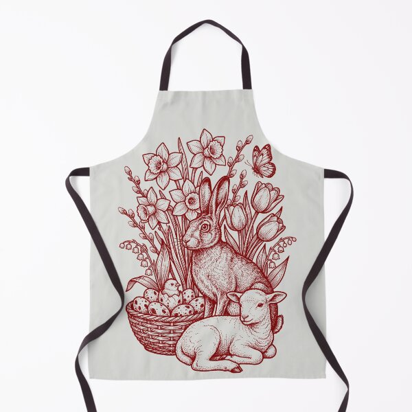 Item preview, Maroon Easter Nature - Vintage Red Ink Engraving designed and sold by DigitalGlade.