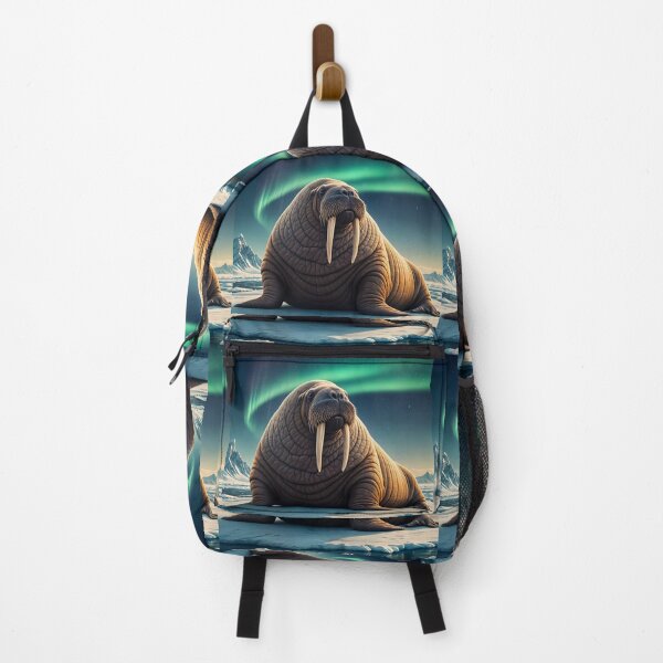 Item preview, Walrus with Attitude – Cute Arctic Animal Art Print designed and sold by PawPrintedArt.