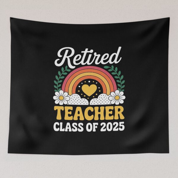 Item preview, Retired Teacher Class of 2025 Rainbow  designed and sold by CombatTask.