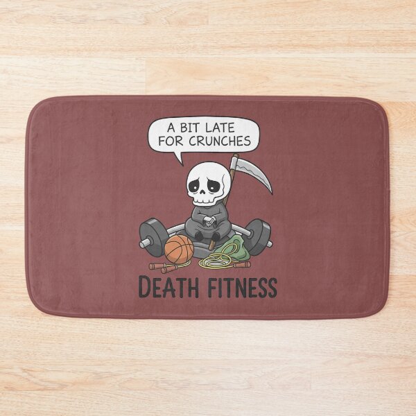Item preview, Cute Grim Reaper - Too Late For Exercise Funny Dark Humor designed and sold by BrukArtystyka.