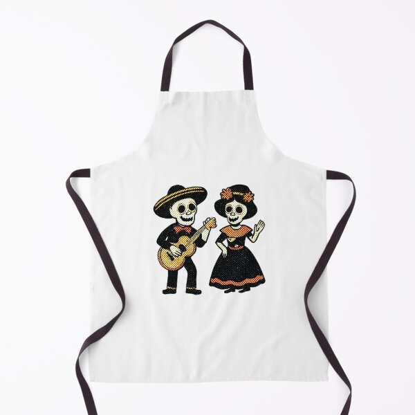 Item preview, Day of the Dead Skeleton Music and Dance Folk Art designed and sold by Horrify.