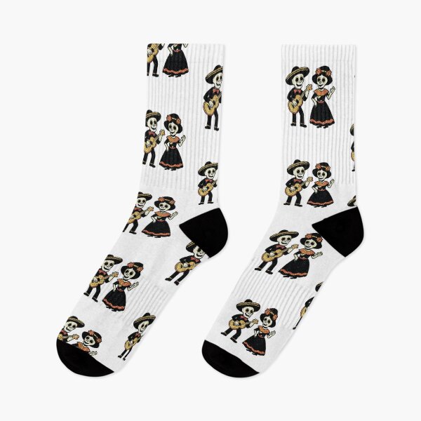 Item preview, Day of the Dead Skeleton Music and Dance Folk Art designed and sold by Horrify.