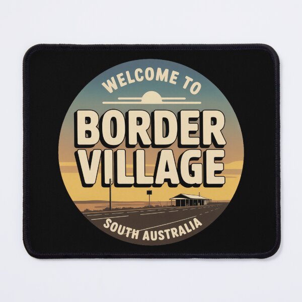 Item preview, Welcome to Border Village — Nullarbor Roadhouse Travel Sticker designed and sold by Random Designs.