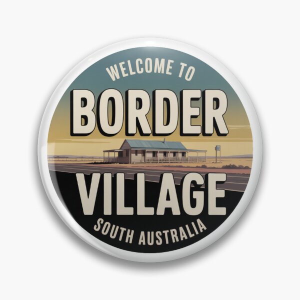 Item preview, Border Village — Nullarbor Roadhouse Travel Sticker designed and sold by Random Designs.