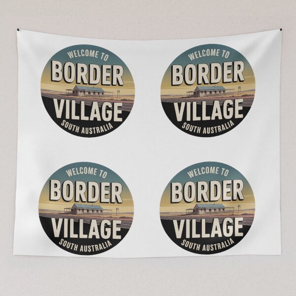 Item preview, Border Village — Nullarbor Roadhouse Travel Sticker designed and sold by Random Designs.