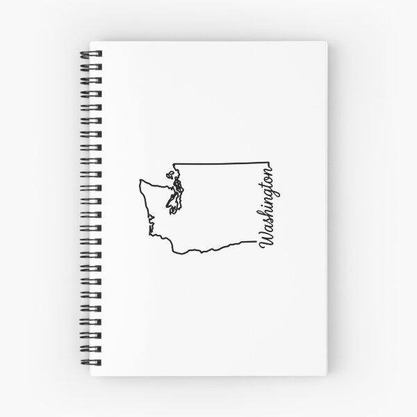 Item preview, Washington State Outline – Minimal Script Typography Line Art designed and sold by Paper Drip.